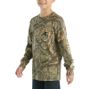 Carhartt Boys' Youth Long-Sleeve Camo Pocket T-Shirt #CA6595