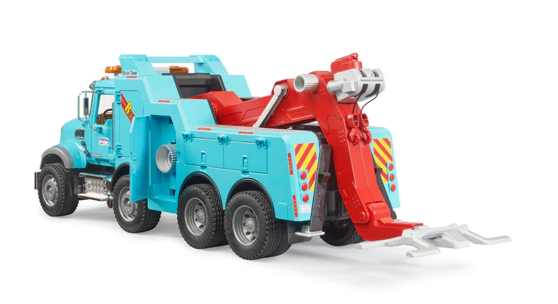 Bruder Mack Granite Recovery And Towing Truck With Light And Sound Module #02831 Bruder Mack Granite Recovery And Towing Truck With Light And Sound Module #02831