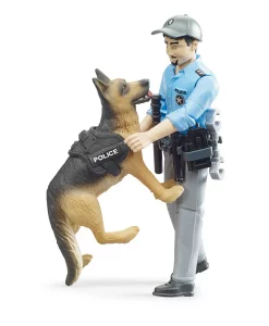 Bruder Bworld Police Officer With Dog #62150