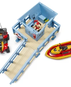 Bruder Bworld Lifeguard Station With Quad And Personal Water Craft #62780