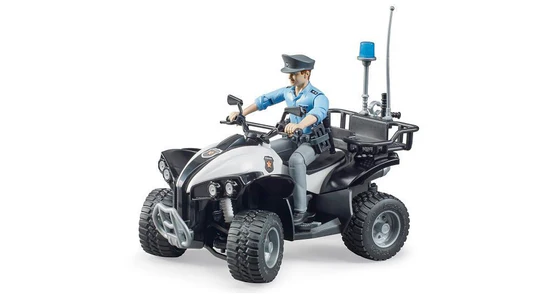 Bruder Police Quad With Police Officer And Equipment #63011 Bruder Police Quad With Police Officer And Equipment #63011