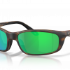 Costa Del Mar Brine II Sunglasses In Matte Tortoise With 580P Green Lenses