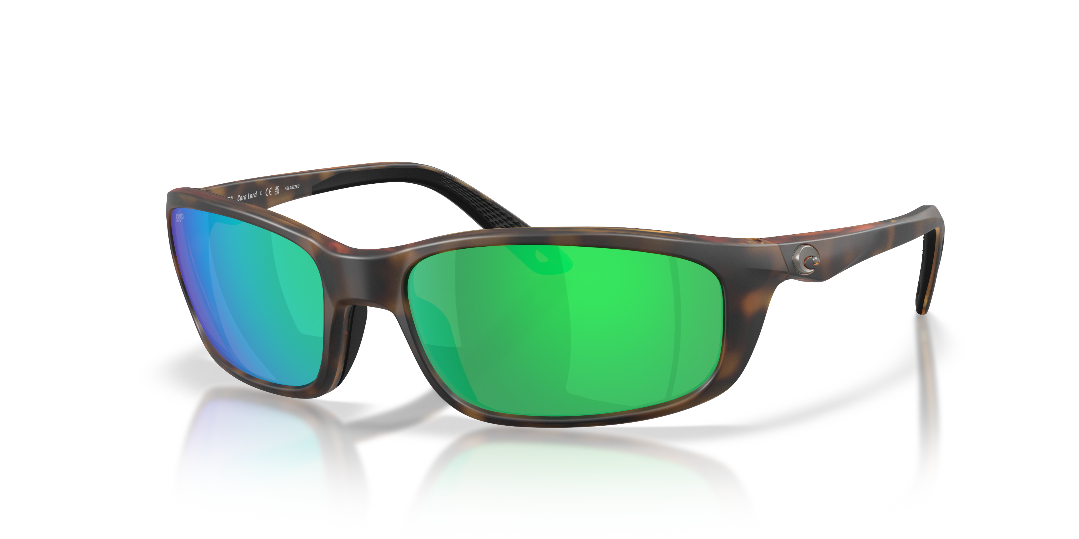Costa Del Mar Brine II Sunglasses In Matte Tortoise With 580P Green Lenses Costa Del Mar Brine II Sunglasses In Matte Tortoise With 580P Green Lenses