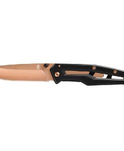 Gerber Folding Knife, 3 in L Blade, Stainless Steel Blade, Black Handle #31-003311N