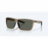 Costa Del Mar Rincon II Sunglasses In Matte Brown Smoke With Gray 580G Lenses #06S9121