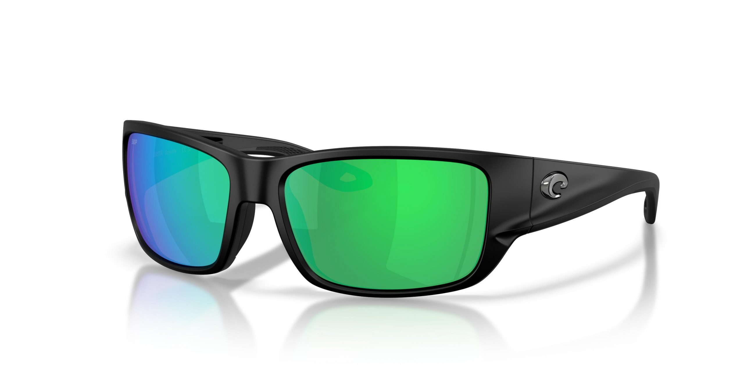 Costa Del Mar Schoolie Sunglasses In Matte Black With Green 580P Lenses Costa Del Mar Schoolie Sunglasses In Matte Black With Green 580P Lenses