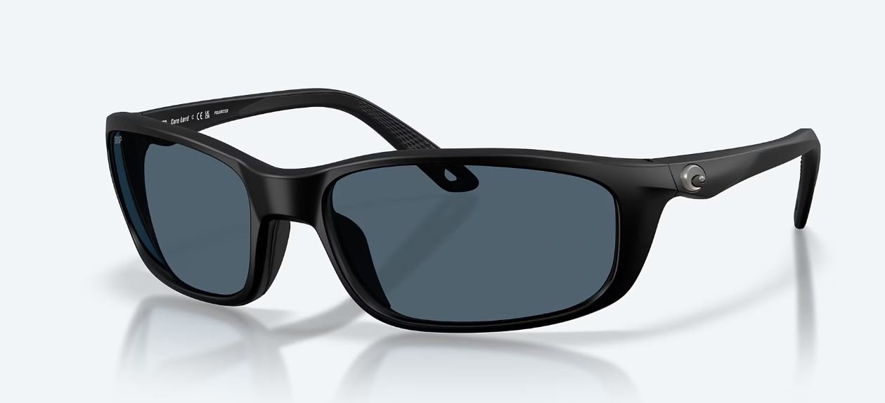 Costa Del Mar Brine II Sunglasses In Matte Black With Gray 580P Lenses Costa Del Mar Brine II Sunglasses In Matte Black With Gray 580P Lenses