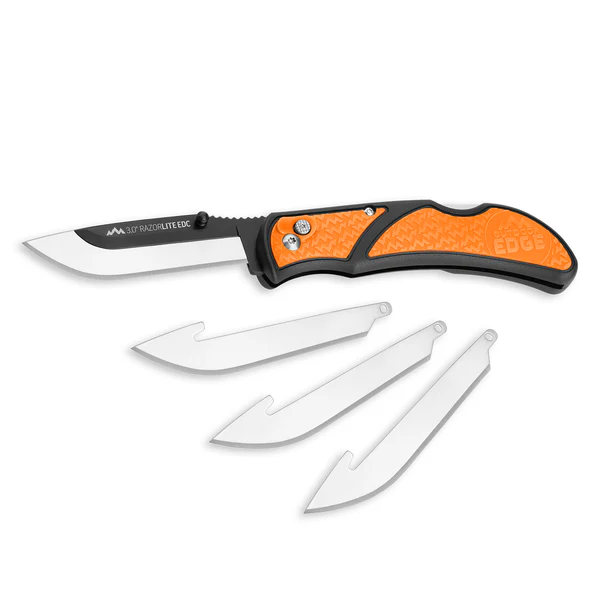 Outdoor Edge 3.0" RazorEDC Lite Replaceable Blade Carry Knife - Orange #RLB30-30C Outdoor Edge 3.0" RazorEDC Lite Replaceable Blade Carry Knife - Orange #RLB30-30C