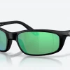 Costa Del Mar Brine II Sunglasses In Matte Black With 580g Green Lenses