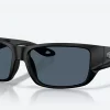 Costa Del Mar Schoolie Sunglasses In Matte Black With Gray 580P Lenses