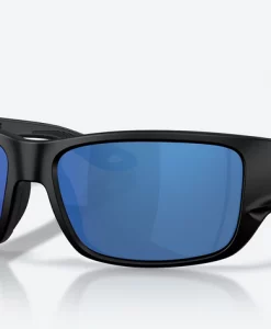 Costa Del Mar Schoolie Sunglasses In Matte Black With Blue 580P Lenses