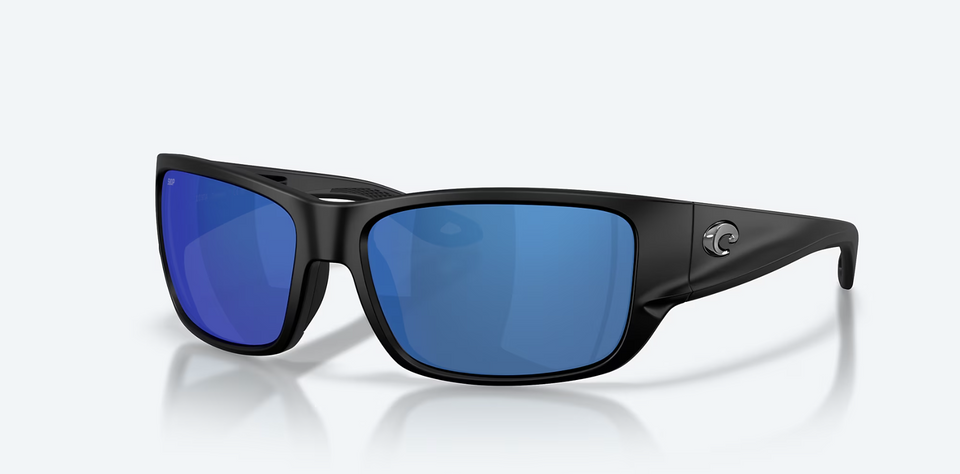 Costa Del Mar Schoolie Sunglasses In Matte Black With Blue 580P Lenses Costa Del Mar Schoolie Sunglasses In Matte Black With Blue 580P Lenses