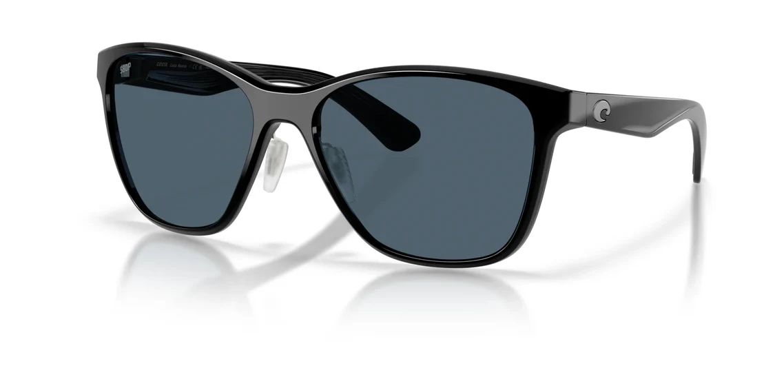 Costa Del Mar Luna Nueva Sunglasses In Black With Gray 580P Lenses Costa Del Mar Luna Nueva Sunglasses In Black With Gray 580P Lenses
