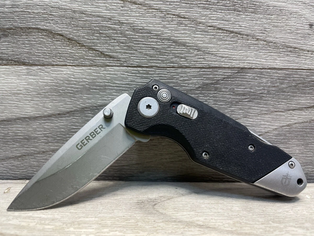 Gerber Obsidian Black 440 Stainless Steel Folding Knife #22-41021 Gerber Obsidian Black 440 Stainless Steel Folding Knife #22-41021