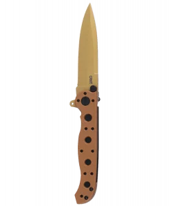 Columbia Knife & Tool M16-01DZ Spear Point Folding Tactical M16 Knife - Desert Tan
