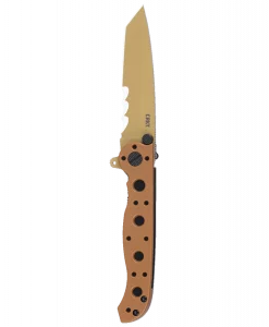 Columbia Knife & Tool M16-10DZ Tanto Folding Tactical M16 Knife - Desert Tan