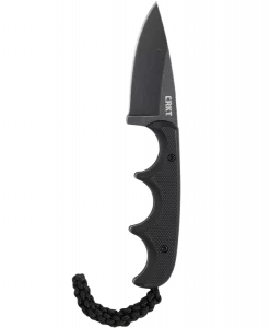 Columbia Knife & Tool Minimalist Drop Point Fixed Blade Outdoor Survival Knife - Black