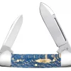 Case Knife Smooth Blue Sycamore Wood Baby Butterbean Knife #63733