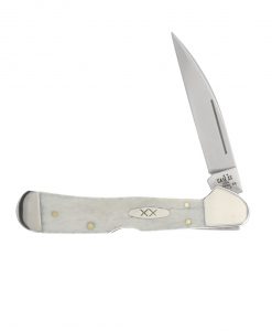 Case Knife Smooth Natural Bone CopperLock Folding Knife #13319