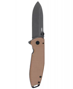 Columbia Knife & Tool Squid XM Frame Lock Assisted Opening EDC Pocket Knife - Brown