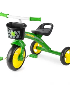 John Deere Steel Tricycle with Basket – Toddler Trike, Ages 2+ #46790