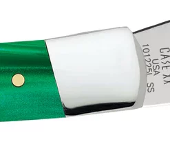 Case Knife Smooth Green Pearl Kirinite Lockback #24415
