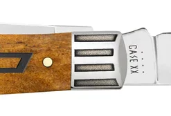 Case Knife Chevrolet Embellished Smooth Antique Bone Trapper Knife #33710