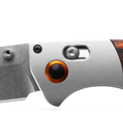 Benchmade Crooked River Gray Aluminum & Wood Clip-Point #15080-2