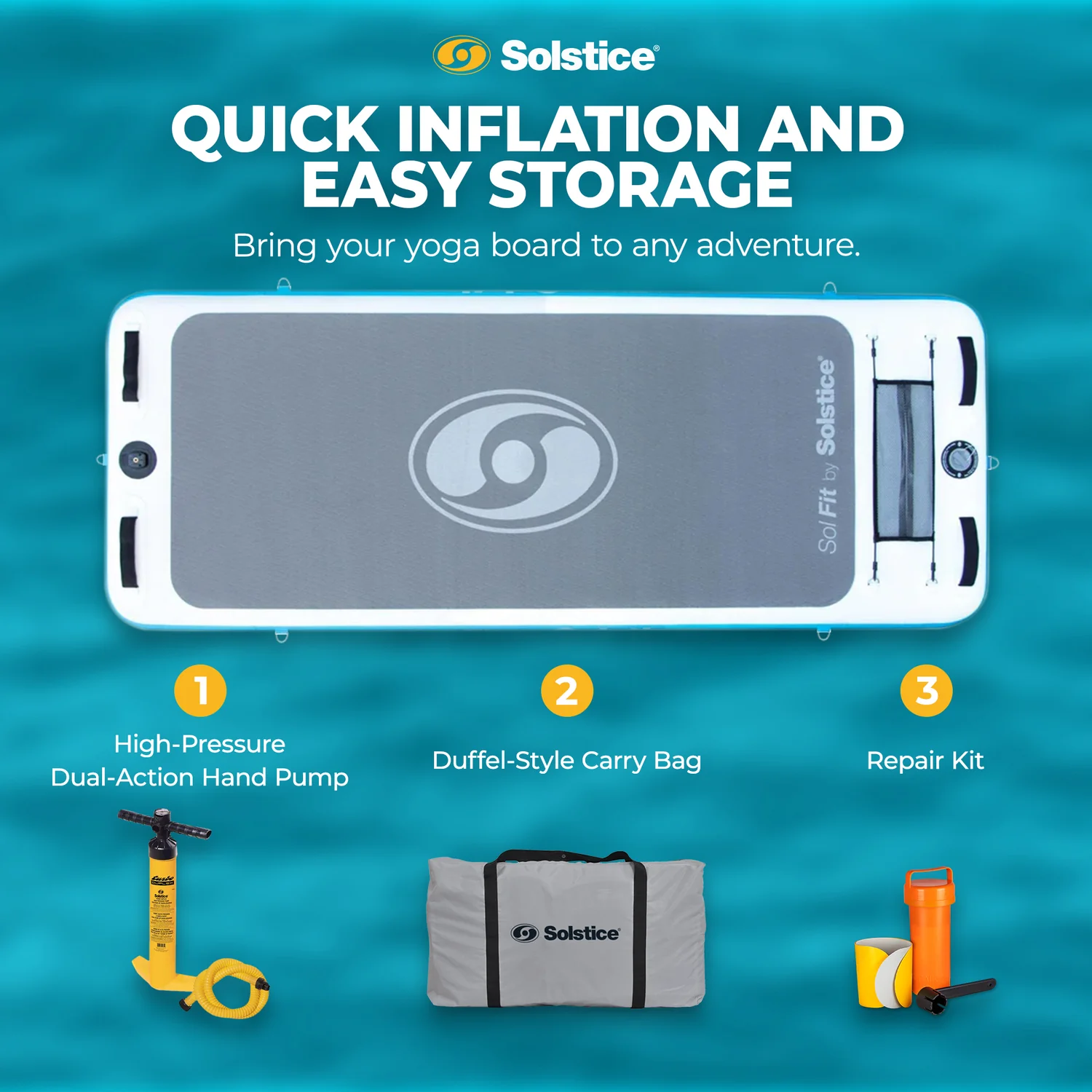 Solstice Watersports SolFit Inflatable Aquatic Fitness Mat #36194 Solstice Watersports SolFit Inflatable Aquatic Fitness Mat #36194