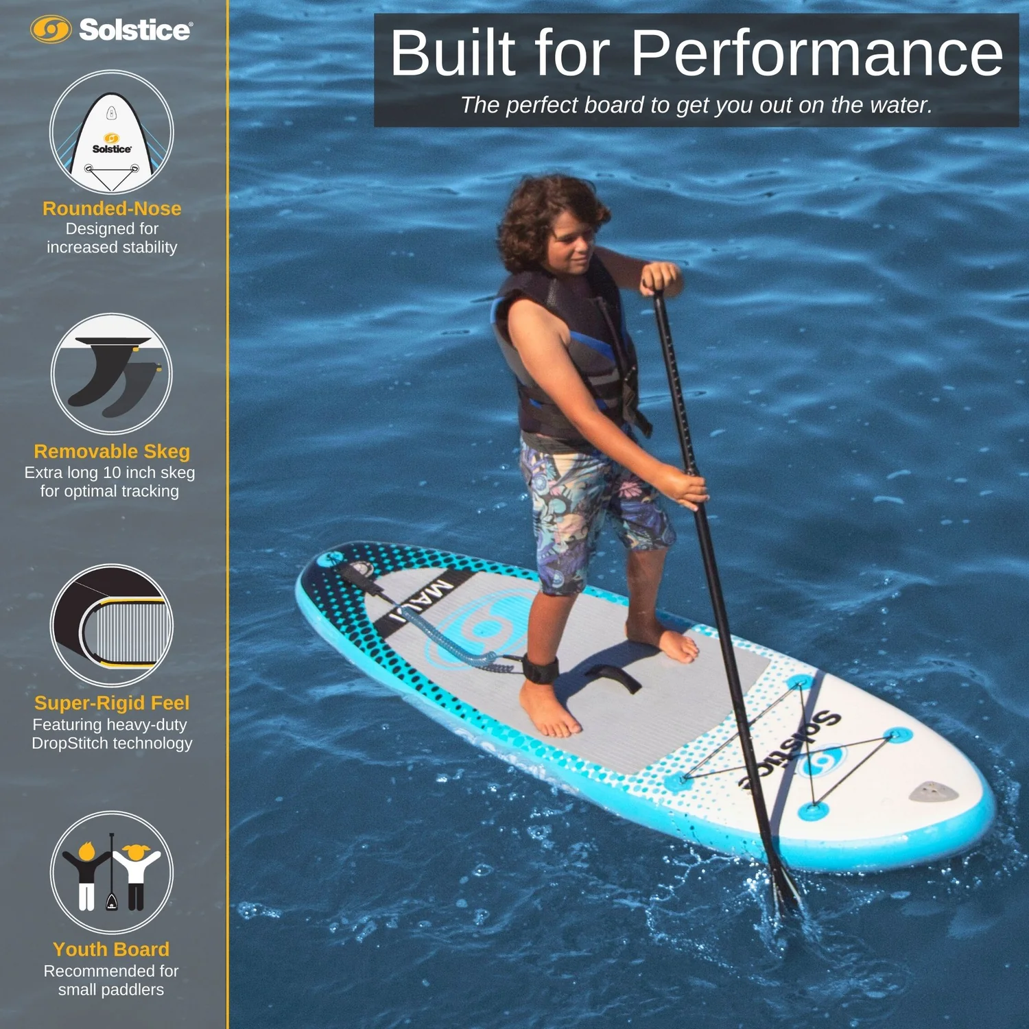 Solstice Watersports Maui Youth Inflatable SUP Kit 8' #35596 Solstice Watersports Maui Youth Inflatable SUP Kit 8' #35596