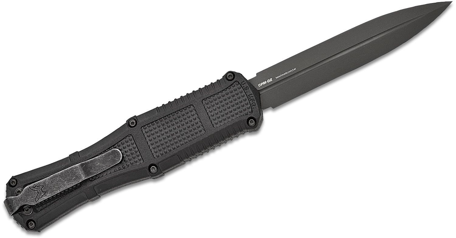 Benchmade Claymore Out-the-Front Auto Black Grivory Dagger Knife #3370GY Benchmade Claymore Out-the-Front Auto Black Grivory Dagger Knife #3370GY