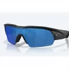 Costa Del Mar Pilothouse PRO Sunglasses In Matte Black With Blue Mirror 580P Lenses