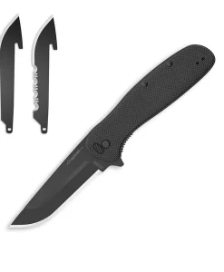 Outdoor Edge Razor VX 2 | Black G10 3.0" Replaceable Blade| Spring Assisted | EDC Knife