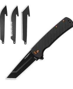Outdoor Edge Razor VX5 3.0" Replaceable Blade | Ceramic Bearing Flipper | EDC Knife