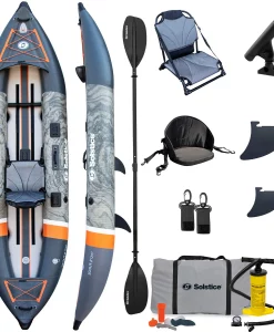 Solstice Watersports Scout Inflatable Fishing Kayak Kit #29750