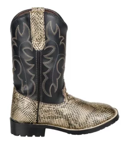 TuffRider Little Kid's Black Snake in My Boot – Western Leather Boots