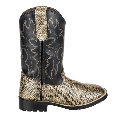 TuffRider Little Kid's Black Snake in My Boot – Western Leather Boots TuffRider Little Kid's Black Snake in My Boot – Western Leather Boots