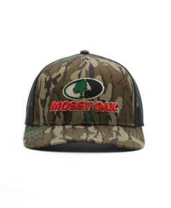 Center Stage Mossy Oak Puff Logo Greenleaf Mesh Back Cap