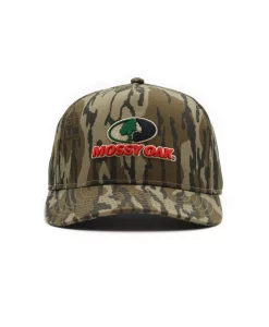 Center Stage Mossy Oak Logo Camo Cap – Solid Back Hunting Hat
