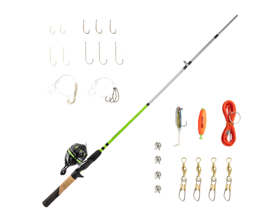 Zebco Ready Tackle Lake And Pond Spincast Combo #RTLPSC602ML Zebco Ready Tackle Lake And Pond Spincast Combo #RTLPSC602ML