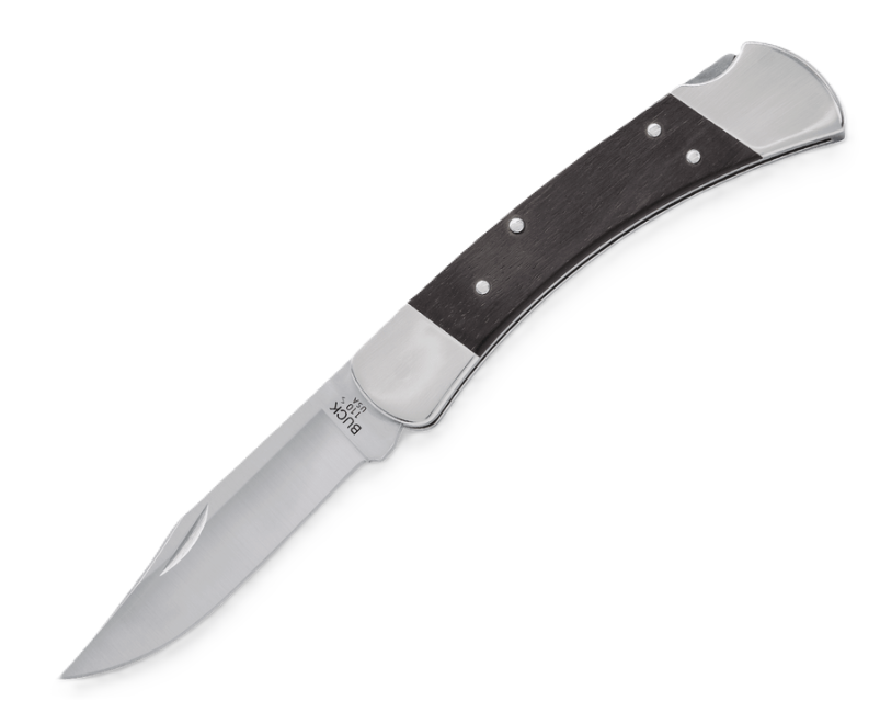 0110BRS20-B Buck Knives 110 Slim Heritage Elite Folding Knife – Genuine Leather Handle, Clip Point Blade, Lockback Pocket Knife