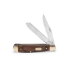 Buck Trapper Woodgrain Folding Pocket Knife – Traditional 2-Blade EDC Knife