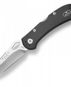 Buck Spitfire Black Folding Pocket Knife – EDC Lockback Knife