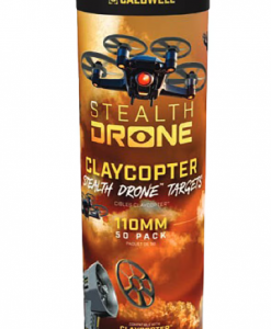 Caldwell ClayCopter 110mm XV Black Clay Targets, 50-Pack