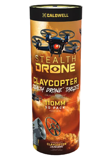 1255916 Caldwell ClayCopter 110mm XV Black Clay Targets, 50-Pack