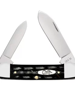 Case Jigged Buffalo Horn Canoe Folding Pocket Knife – Traditional EDC Knife