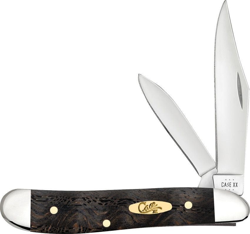 Case Folding Pocket Knife – Black Curly Oak Wood Smooth Handle EDC Knife Case Folding Pocket Knife – Black Curly Oak Wood Smooth Handle EDC Knife