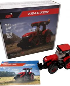 Kioti HX Series Brick Tractor Toy Set – 1:34 Scale, 210 Pieces #DDA25-030-AC