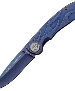 Case HD TEC X Stainless Blue Stonewash Folding Pocket Knife – EDC Frame Lock Knife