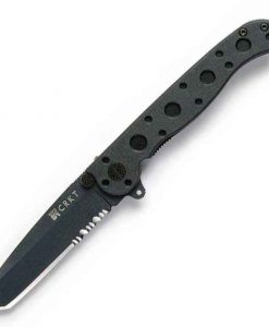 CRKT M16-10KZ Tanto Folding Knife – 3" Partially Serrated Blade with AutoLAWKS Lock